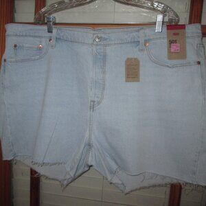 Levi's 501 Original Jean Shorts Women's 24W High Rise Cut Off NEW